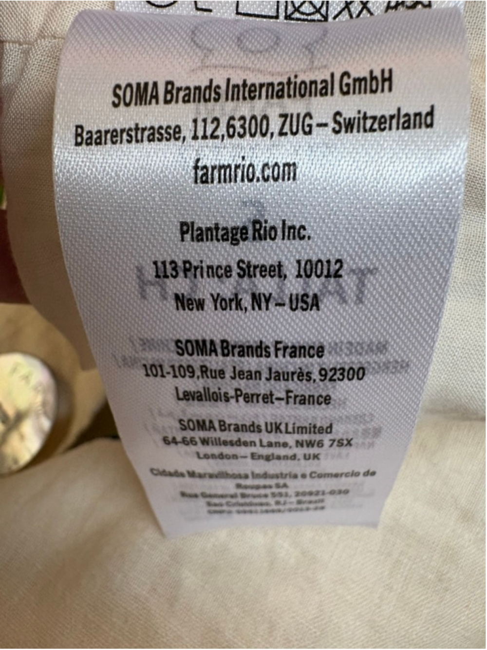 FARM Rio Maracana Bird Pearl One Shoulder Dress NWOT - Picture 15 of 16